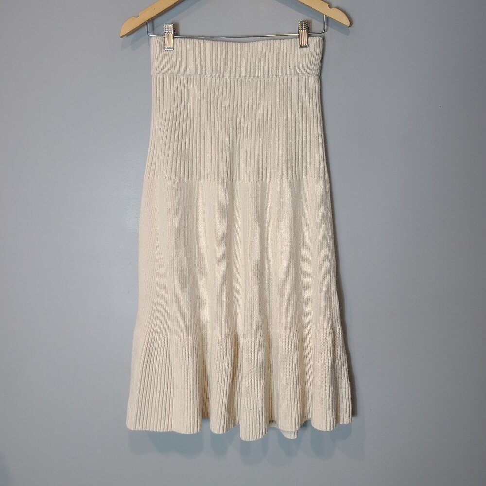 Anthropologie Stella & Jamie Sweater Maxi Skirt Womens Medium Ribbed Knit - Picture 4 of 8